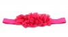 Three Chiffon Flowers Headband in Hot Pink Colour Photo