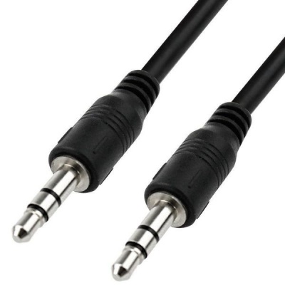 Photo of 3.5mm AUX Braided Male to Male Stereo Audio Cable Cord for PC/iPod/CAR/iPhone - Black