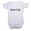 Boertjie Baby Grow/ Onesie - White Photo