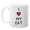Qtees Africa I Love My Cat - White Printed Mug Photo