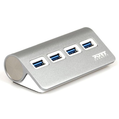 Photo of Port Designs Port Connect Hub 4 Port USB 3.0 - Grey
