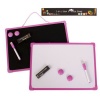 2-in-1 Educational Whiteboard / Chalkboard for Learning - Pink Photo
