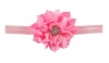 Croshka Designs Josephine Satin Layered Flower with Gemstone Headband - Yellow Photo