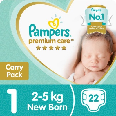 Photo of Pampers Premium Care - Size 1 Carry Pack - 22 Nappies