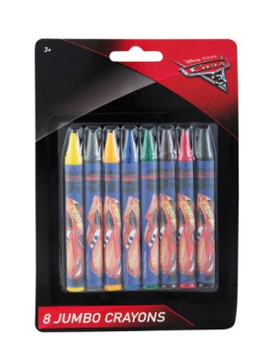 Photo of Disney Pixar Cars 3 - Jumbo Crayons - 8 piecesS