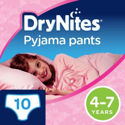 Photo of Huggies DryNites Pyjama Pants for Girls 4-7 Years- 10 pack
