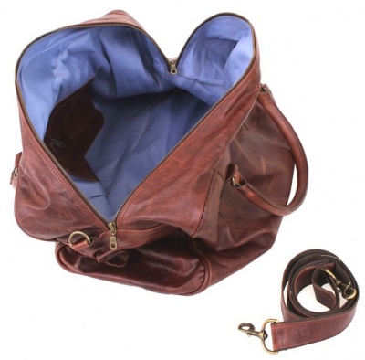 Photo of King Kong Leather Overnight Leather Travel Bag - Gobi