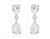 4.10ctw Clear CZ Drop Earrings Photo
