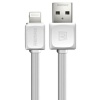 Apple Original Remax 1M iPhone - iPad Lightning USB Data & Charging Cable - White Cellphone Cellphone Photo