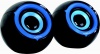 Ultra Link Premium Usb Powered 2.0 Ch Speakers - Blue & Black Photo