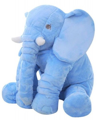 Photo of Stuffed Elephant Plush Pillow - Blue
