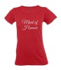 Maid Of Honour Ladies Round Neck T-Shirt - Red Photo