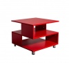 Hazlo Attractive Modern Square Coffee Table - Red Photo
