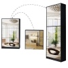 Hazlo 5 Door Stackable Shoe Storage Cabinet with Mirror - Brown Photo