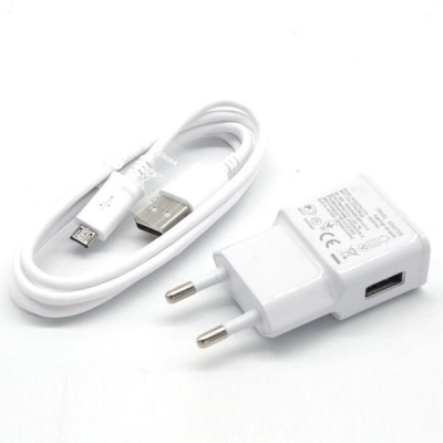 Photo of Samsung 2A Travel Charger & USB Sync Cable Compatible Galaxy with Micro-USB Connector