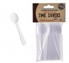 Bulk Pack 20 X Cutlery Plastic Teaspoons 24 Piece Pack H&L Photo