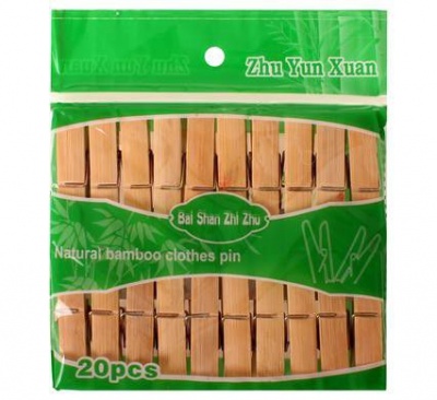 Photo of Bulk Pack 15 X Bamboo Clothes Pegs Pack of 20