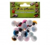 Bulk Pack 12 X Arts & Crafts Diy Colour Eyes 24 Piece Photo