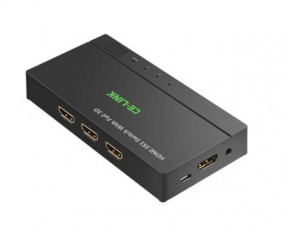 Photo of 3 Port HDMI Switcher with IR Remote Micro USB Powered