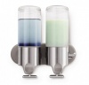Stainless Steel Double Wall Mount Soap Dispenser - 500ml Photo