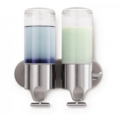 Photo of Stainless Steel Double Wall Mount Soap Dispenser - 500ml