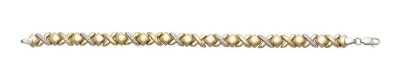 Photo of Art Jewellers 9Ct/925 Gold Fusion Ladies Fancy Stampato Bracelet - BSB00015