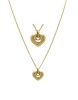 Art Jewellers 9Ct/925 Gold Fusion Puffed Heart Pendant With A Chain - GSF-PK1087-01 Photo