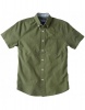 Charles Wilson Mens Short Sleeve Oxford Shirt - Green Photo