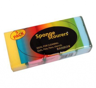 Photo of Bulk Pack 8 x Foam Sponge Scourers - Pack of 5 Pieces