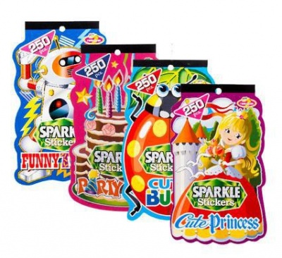 Photo of Bulk Pack 8 x Sparkle Stickers Assorted - Book of 250