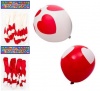 Bulk Pack 8 x Helium Balloons 6 Piece Red White Assorted