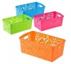 Bulk Pack 8 x Multi Purpose Plastic Basket - 25 x 14 x 10cm Photo