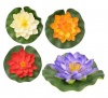 Bulk Pack 8 x Floating Lotus Flower 14cm - Assorted Colours Photo