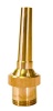 Adjustable Straight Flow Fountain Nozzle 14mm - Brass Photo