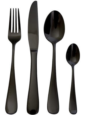 Photo of Kitchen Kult 4 Piece Stainless Steel Cutlery Set - Black
