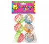 Bulk Pack 8 x Pet Play Jingle Balls - 6 Piece Wavy-Line Photo