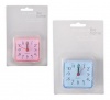 Bulk Pack 6 x Square Plastic Quartz Travel Alarm Clock - 6cm Photo