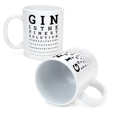 GinSanity The Gin Collective Novelty Coffee Mug The Gin Eye Test