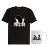 Time To Fish Black T-Shirt & Mug Combo Photo