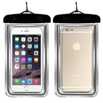 Photo of Universal Waterproof Case Cell Phone Dry Bag Pouch - Black