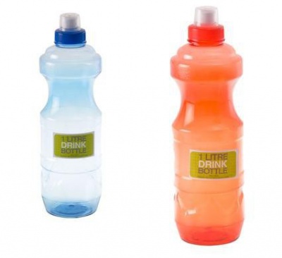 Photo of Bulk Pack 5 x Rubber Grip Sports Water Bottle - 1 Litre