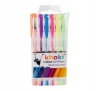 Bulk Pack 5 x Neon Gel Pens Pack of 6 Assorted Colours