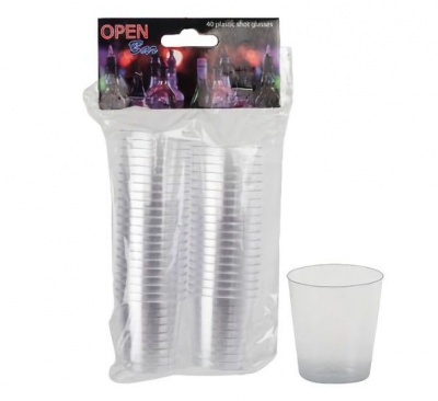 Photo of Bulk Pack 4 x Disposable Plastic Shot Glass - 40 Piece