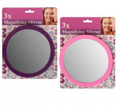 Photo of Bulk Pack 5 X Plastic Magnifying Suction Mirror 16cm - Round