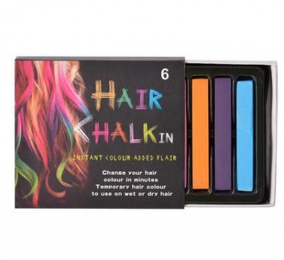 Photo of Bulk Pack 4 x Hair Halkin Chalk 6 Colour Set