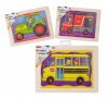 Bulk Pack 4 x Wood Tray Assorted Puzzle Photo
