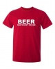 Beer Man's Best Friend Mens T-Shirt - Red Photo