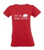 Save The Chubby Unicorn Red Ladies T-Shirt Photo