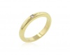 0.10ctw Gold Plated Solitaire Costume Wedding Band Photo