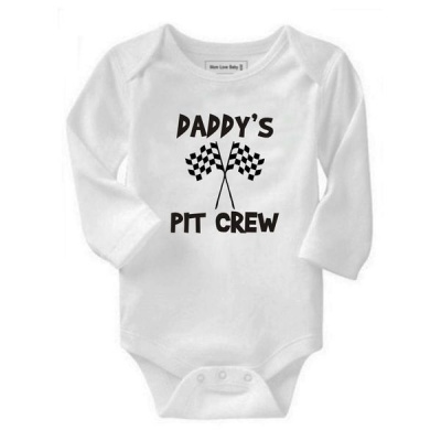 Photo of Daddy's Pit Crew Long Sleeve Baby Grow